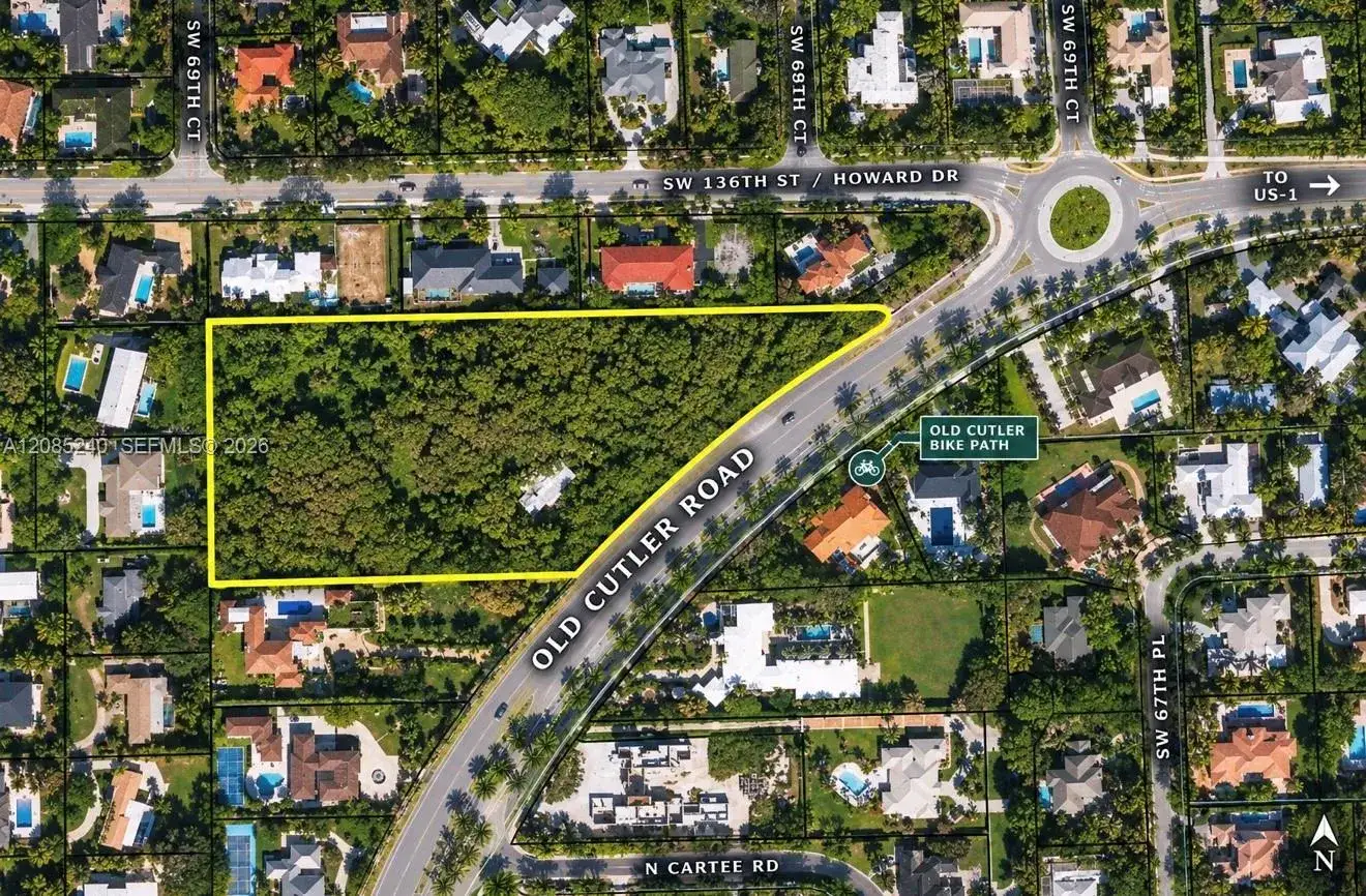 Land/Boat Docks for sale at 13650 Old Cutler Rd, Palmetto Bay FL 33158