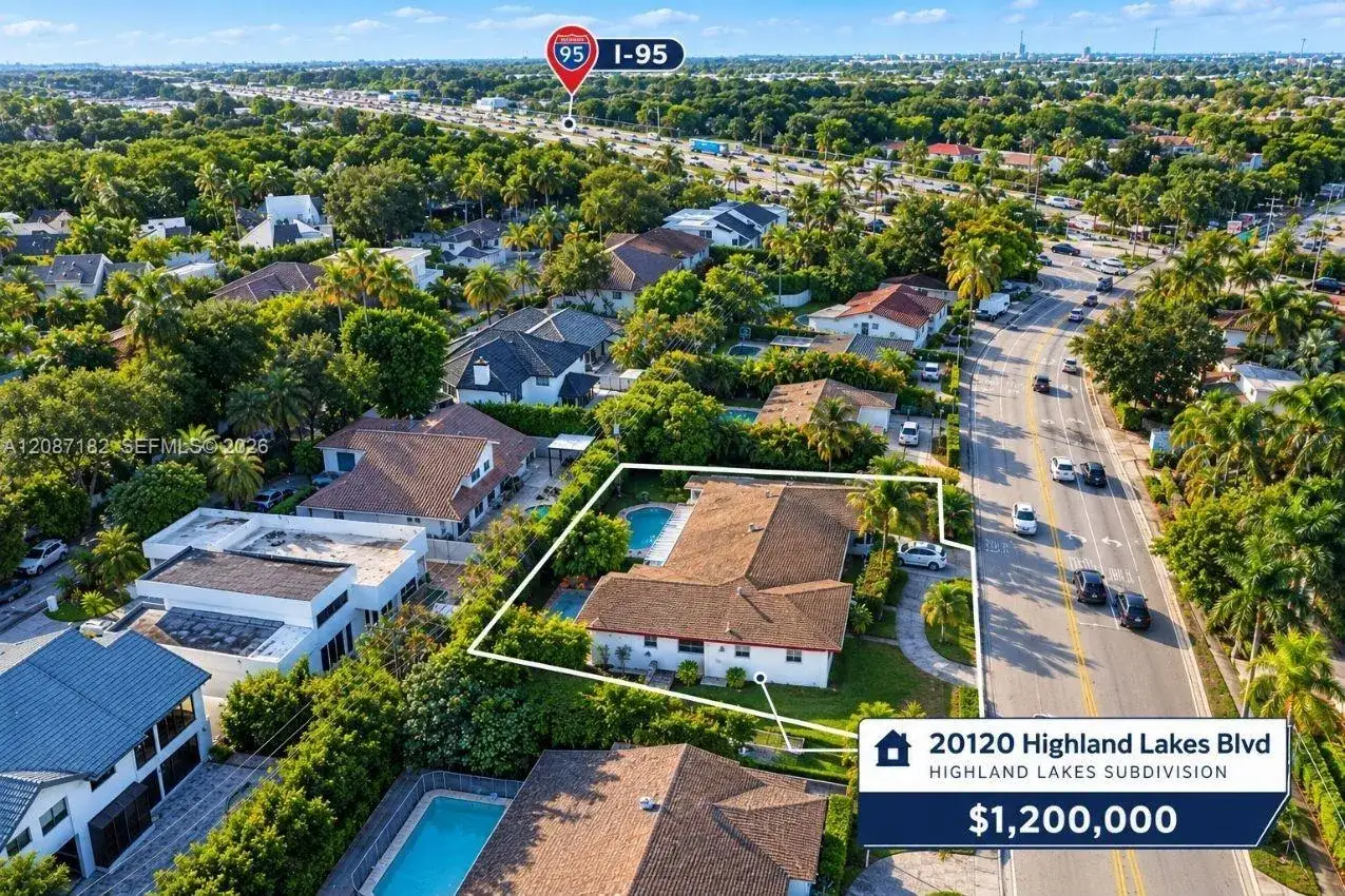 4 bedroom 3 bath Residential for sale at 20120 Highland Lakes Blvd, Miami FL 33179