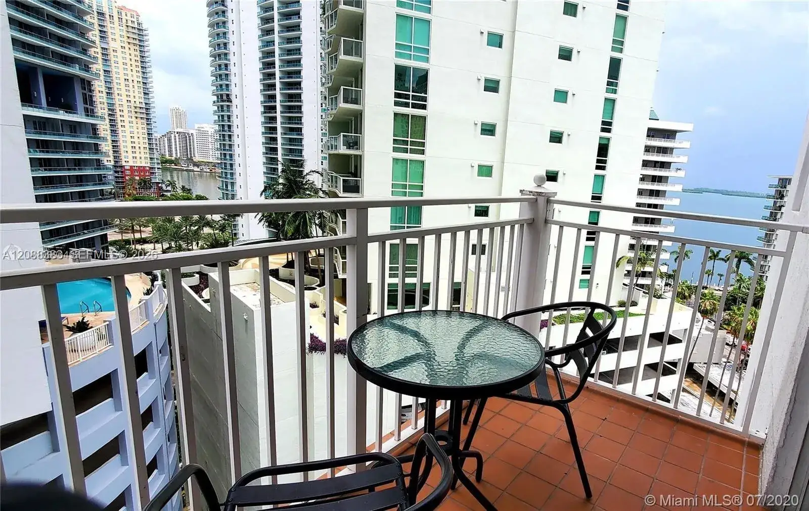 2 bedroom 2 bath Residential Lease for rent at 185 SE 14th Ter # 1203, Miami FL 33131