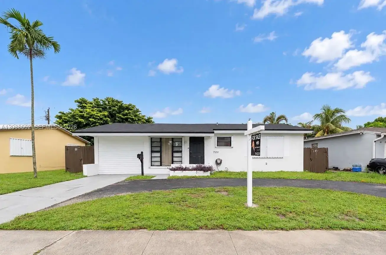 3 bedroom 2 bath Residential for sale at 7551 Polk St, Hollywood FL 33024