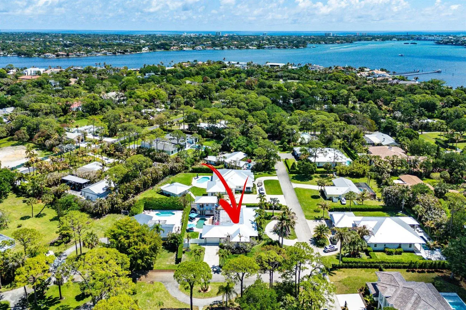 4 bedroom 4 bath Residential for sale at 5495 Hibiscus Road, Jupiter FL 33458