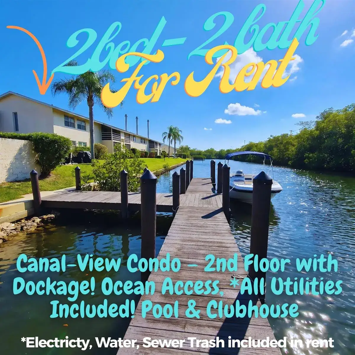 2 bedroom 2 bath Residential Lease for rent at 1845 Robalo Drive # 205, Vero Beach FL 32960