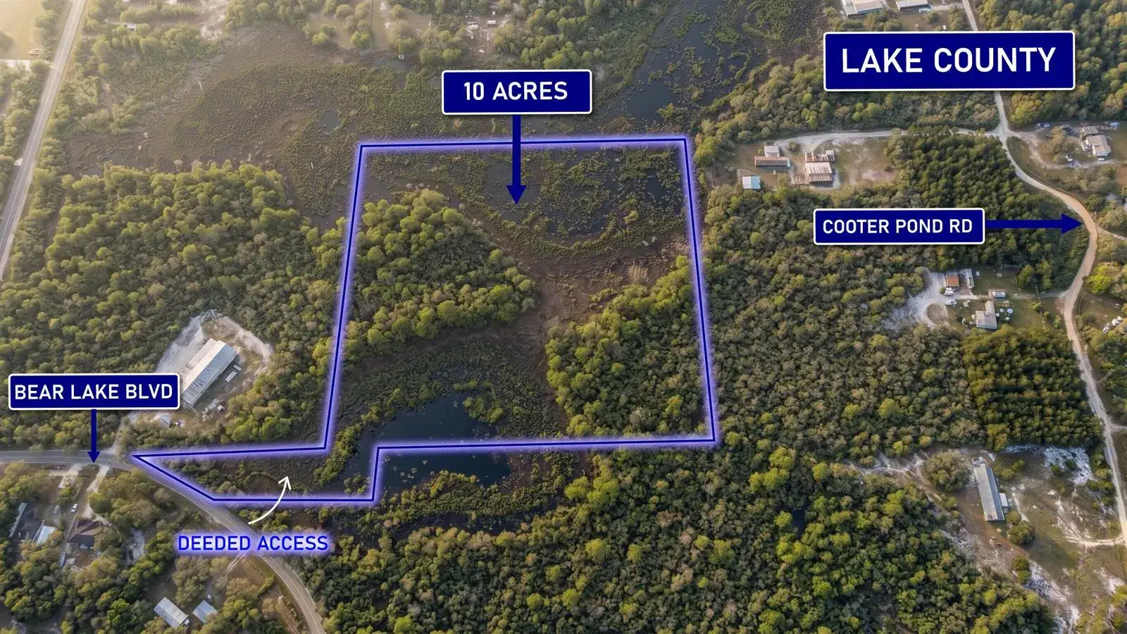 Land/Boat Docks for sale at 0000 Bear Lake, Deland FL 32720