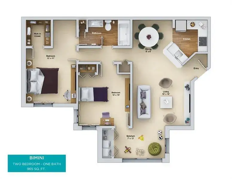 2 bedroom 1 bath Residential Lease for rent at 12840 Vista Isles Drive # 616, Sunrise FL 33325