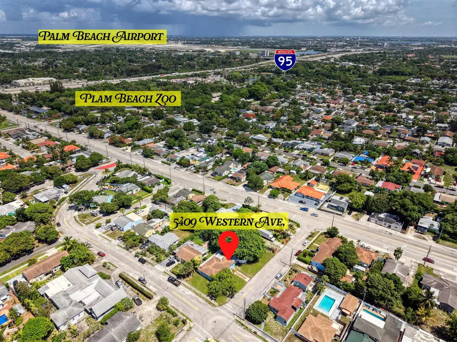 3 bedroom 2 bath Residential for sale at 5409 Western Avenue, West Palm Beach FL 33405