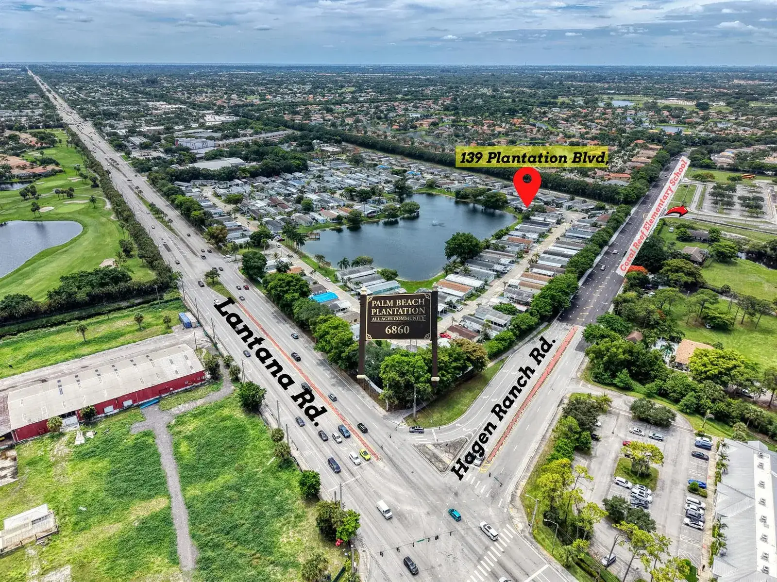 4 bedroom 4 bath Residential for sale at 139 Plantation Boulevard, FL 33467