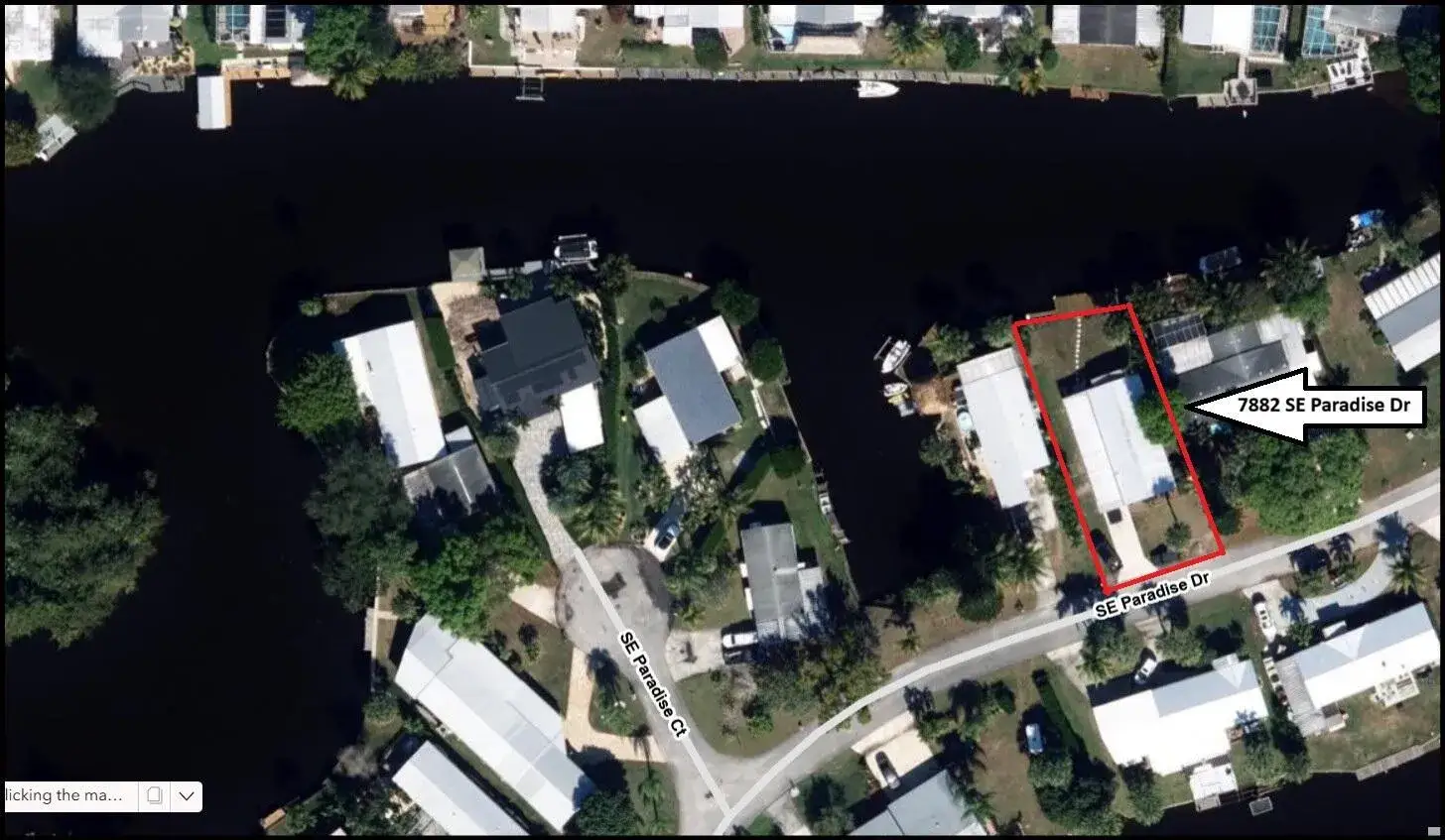 2 bedroom 2 bath Residential for sale at 7882 SE PARADISE Drive, Stuart FL 34997
