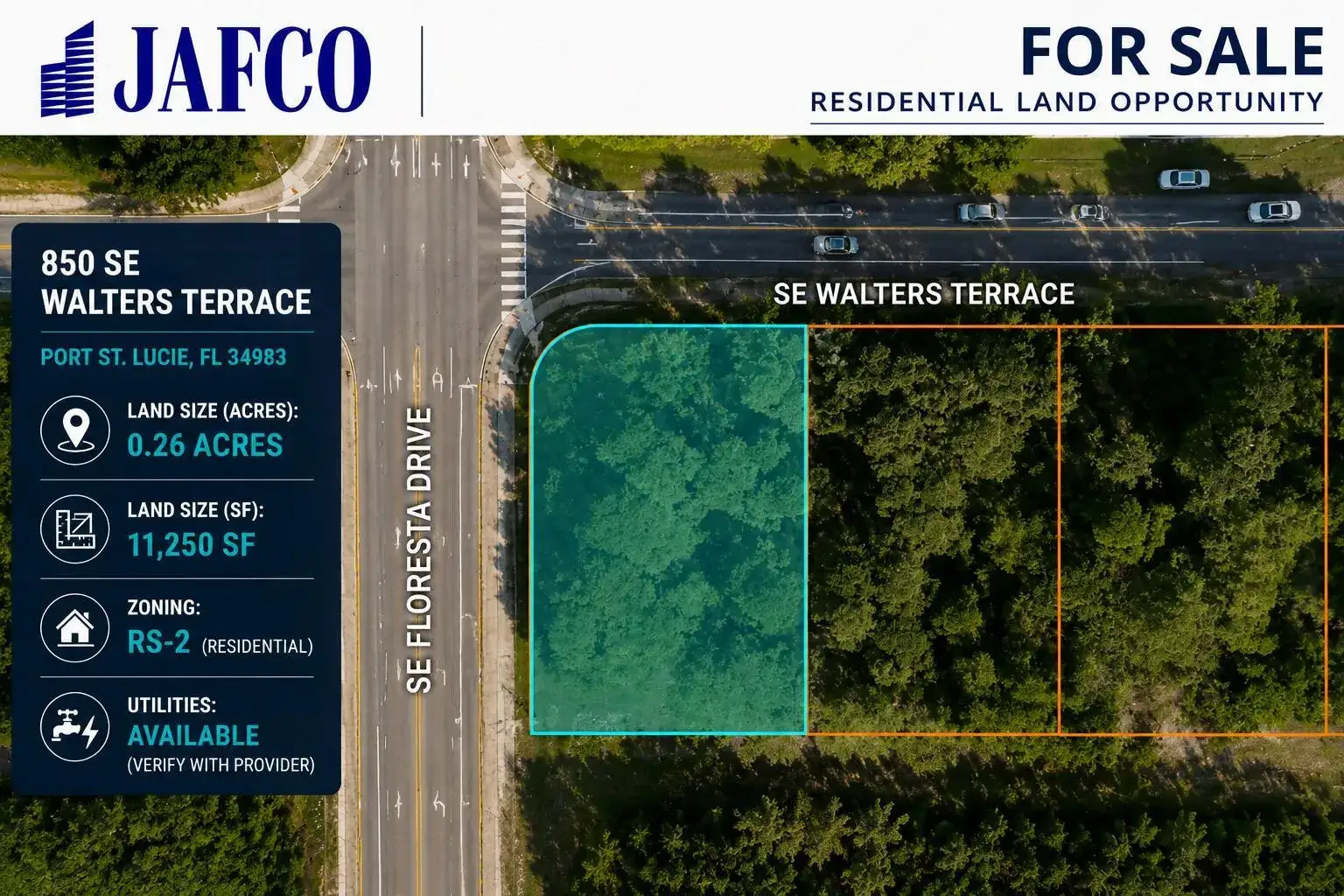 Land/Boat Docks for sale at 850 SE WALTERS Terrace, Port St. Lucie FL 34983