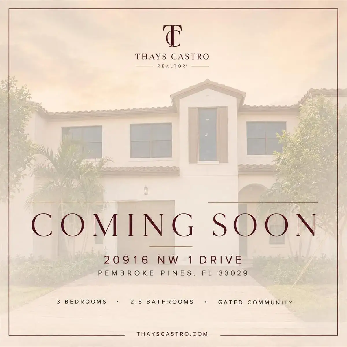 20916 NW 1ST Drive, Pembroke Pines FL 33029