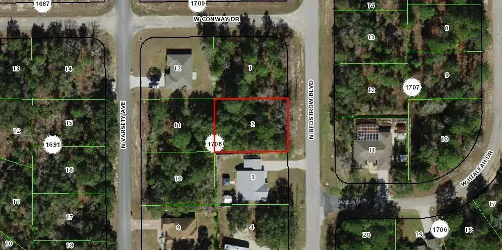 Land/Boat Docks for sale at 6691 N Bedstrow Boulevard, FL 34434