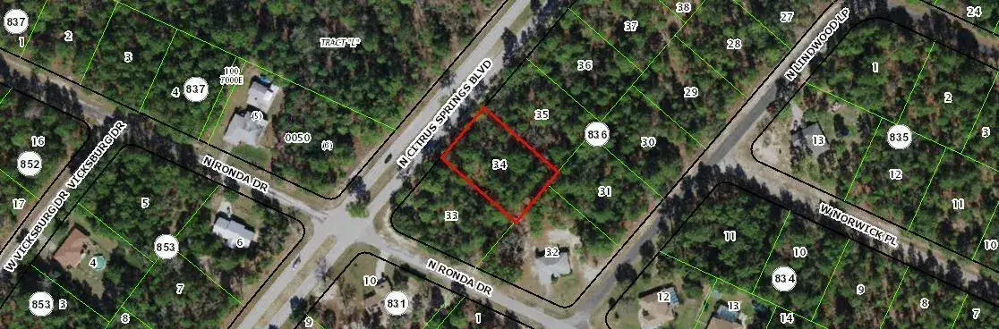 Land/Boat Docks for sale at 8621 N Citrus Springs Boulevard, FL 34433