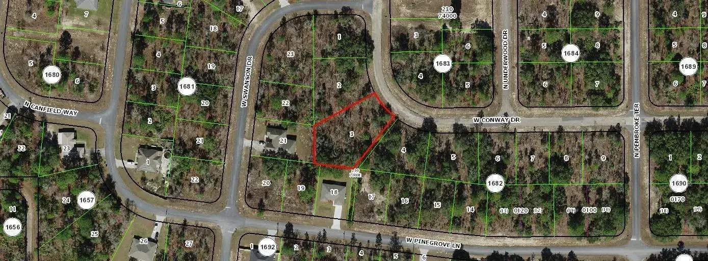 Land/Boat Docks for sale at 2352 W Conway Drive, FL 34434