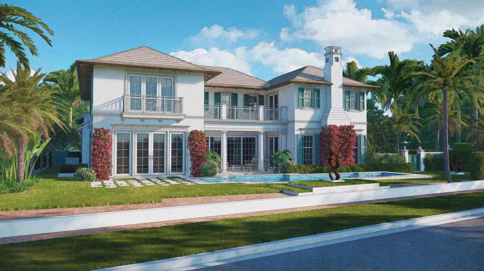 4 bedroom 3 bath Residential for sale at 1421 N Lake Way, Palm Beach FL 33480