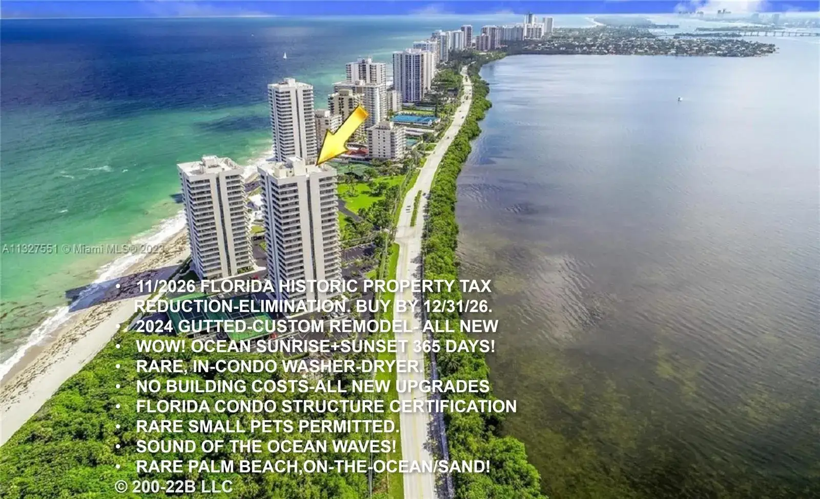 2 bedroom 2 bath Residential for sale at 5550 N Ocean Drive # 22b, Singer Island FL 33404