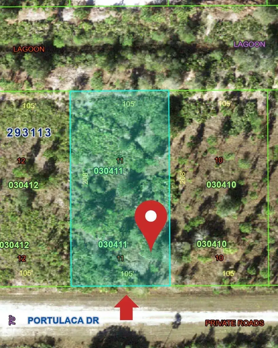 Land/Boat Docks for sale at 1022 Portulaca Drive, FL 33855