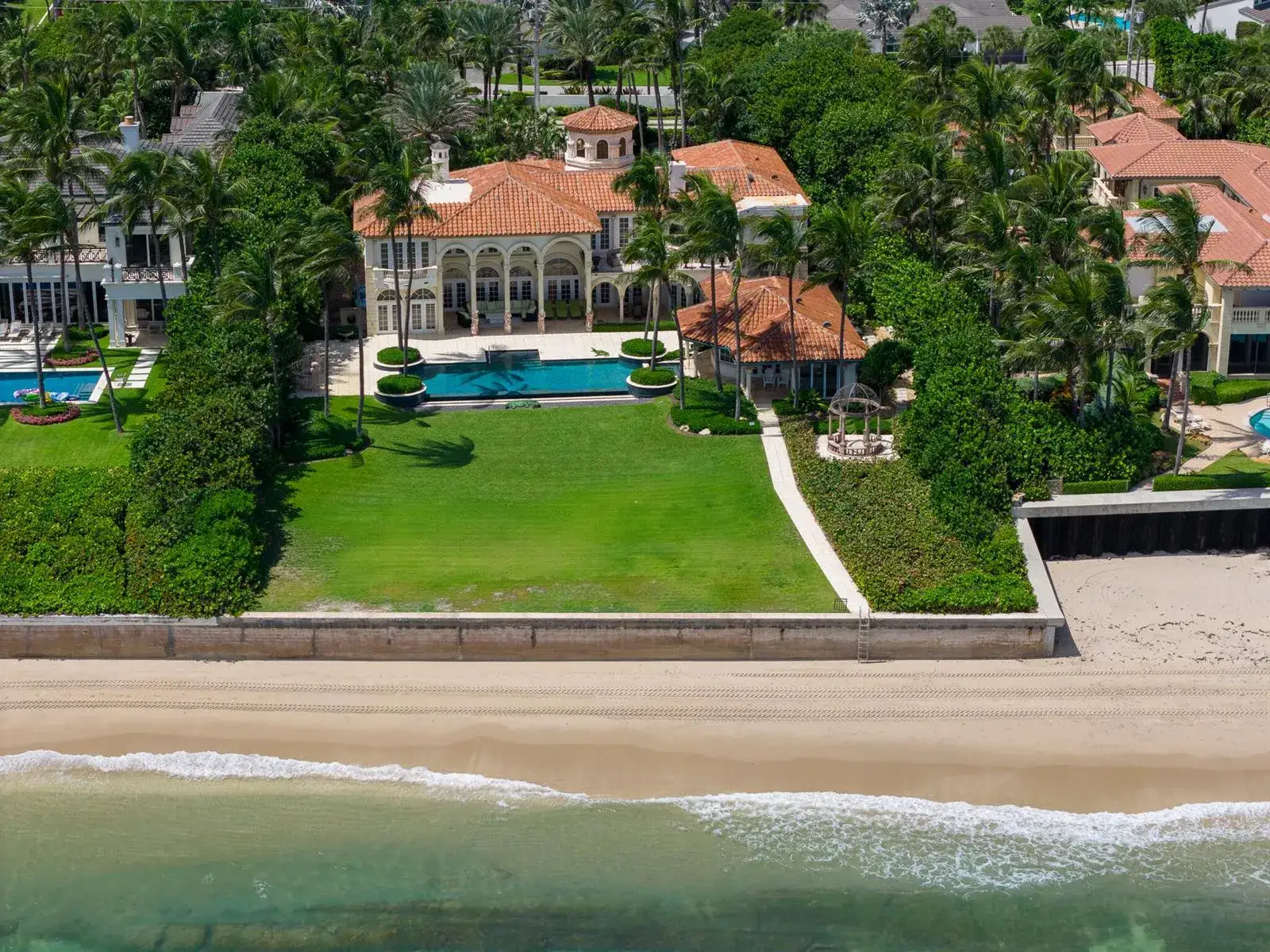6 bedroom 7 bath Residential Lease for rent at 6133 N Ocean Boulevard, Ocean Ridge FL 33435