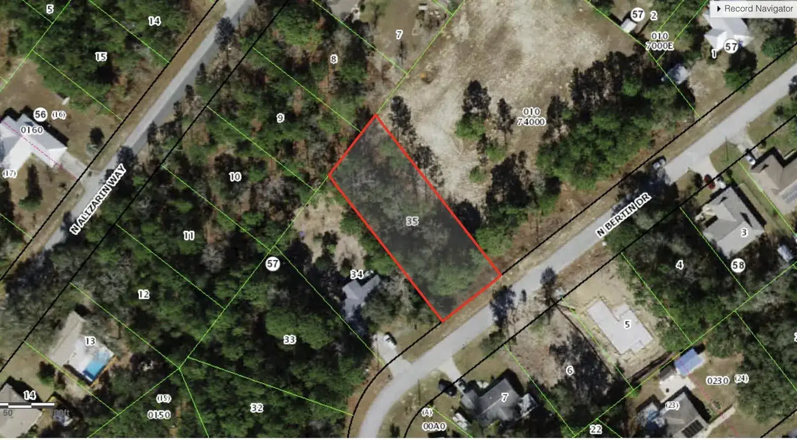 Land/Boat Docks for sale at 9131 N Bertin Drive, FL 34434