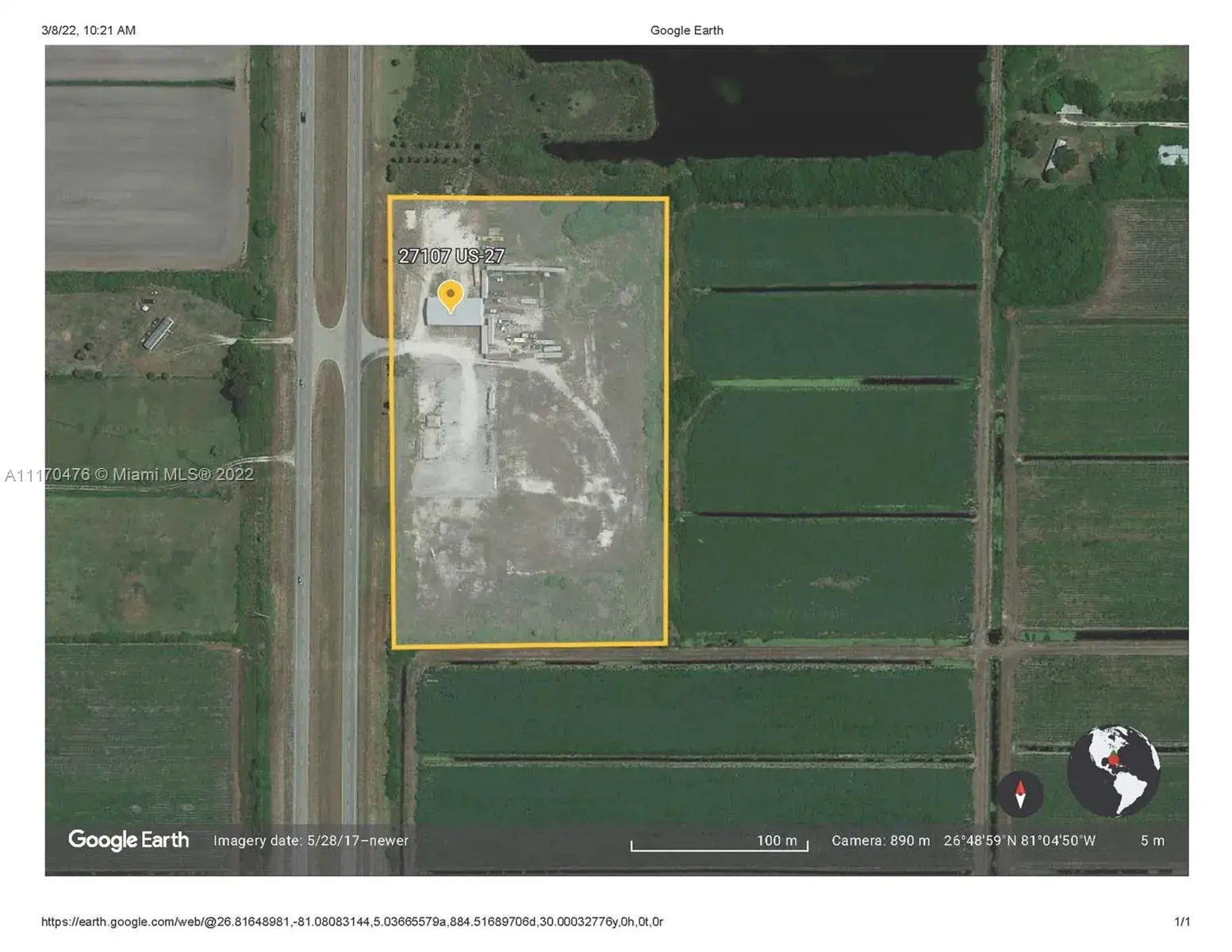 Commercial Land for sale at 27107 US HIGHWAY 27, Moore Haven FL 33471