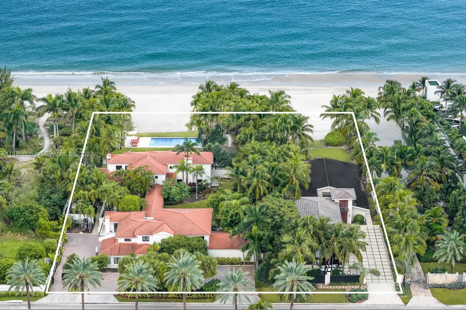 10 bedroom 15 bath for sale at 105+115 Ocean Blvd, Golden Beach FL 33160