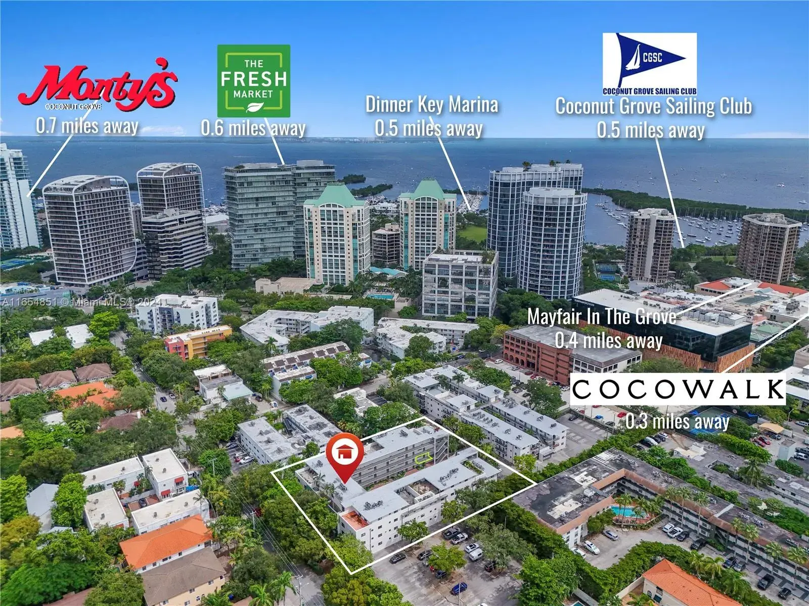 2 bedroom 2 bath Residential for sale at 2924 Day Ave, Miami FL 33133