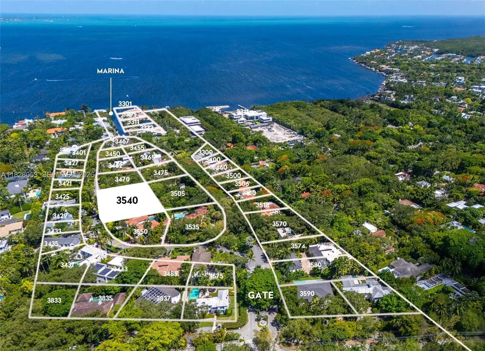 4 bedroom 5 bath Residential for sale at 3540 N Moorings Way, Miami FL 33133