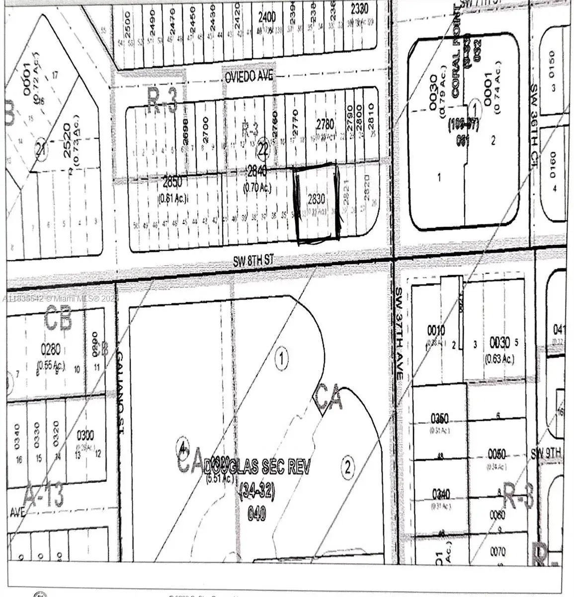 for sale at 3717 SW 8th St, Coral Gables FL 33134