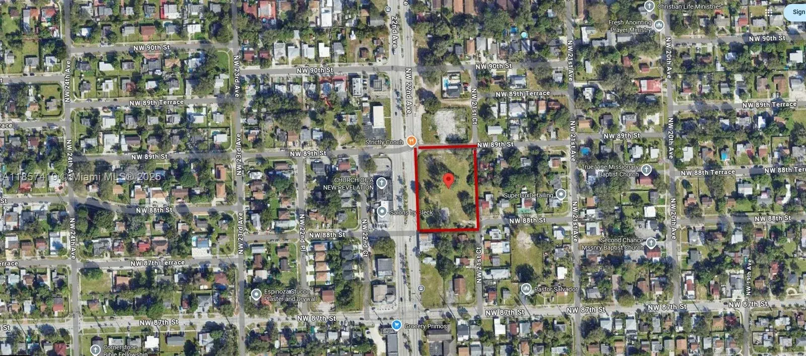 Commercial Land for sale at 8801 NW 22nd Ave, Miami FL 33147