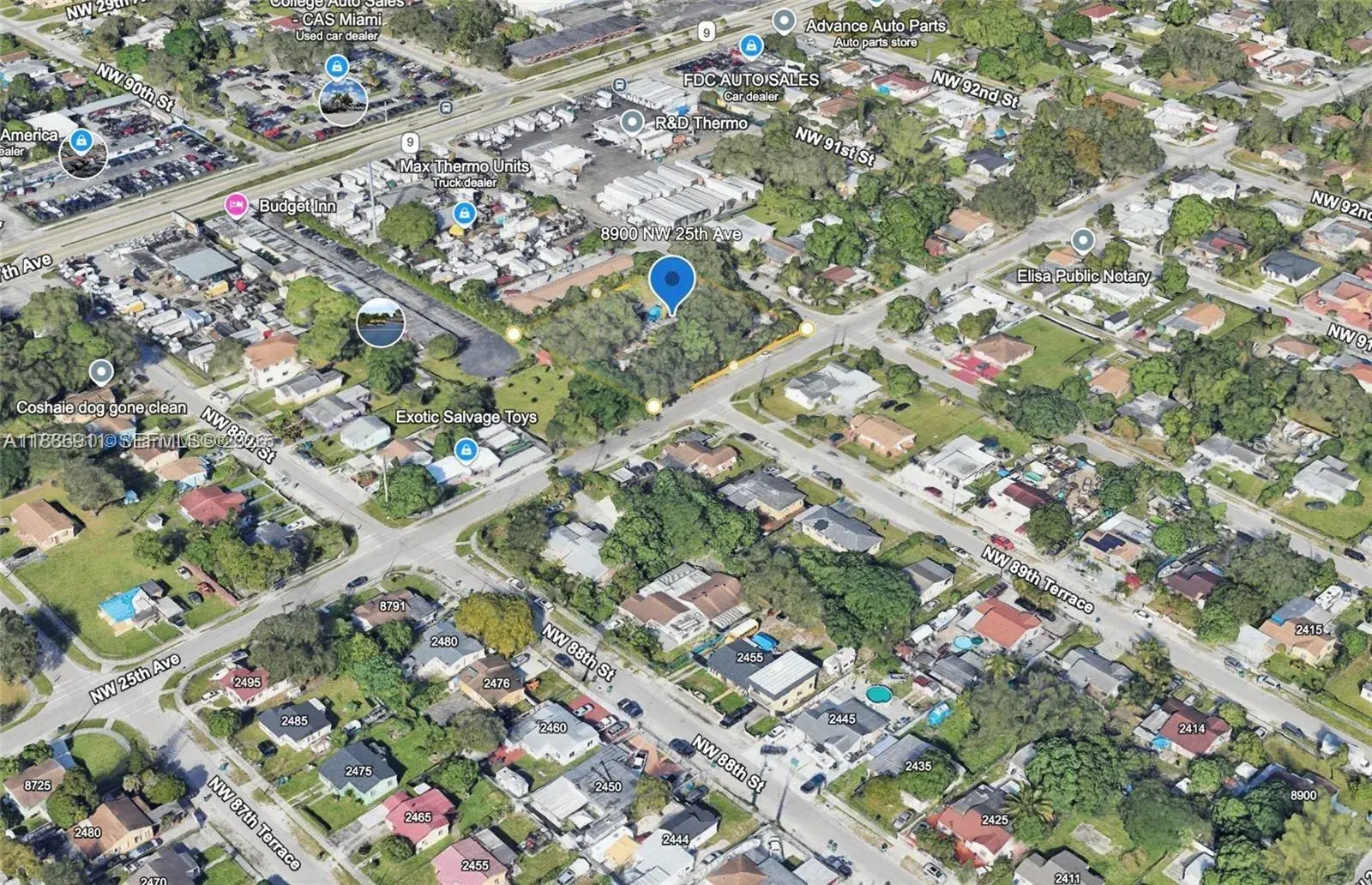 Commercial Sale for sale at 8900 NW 25th Ave, Miami FL 33147
