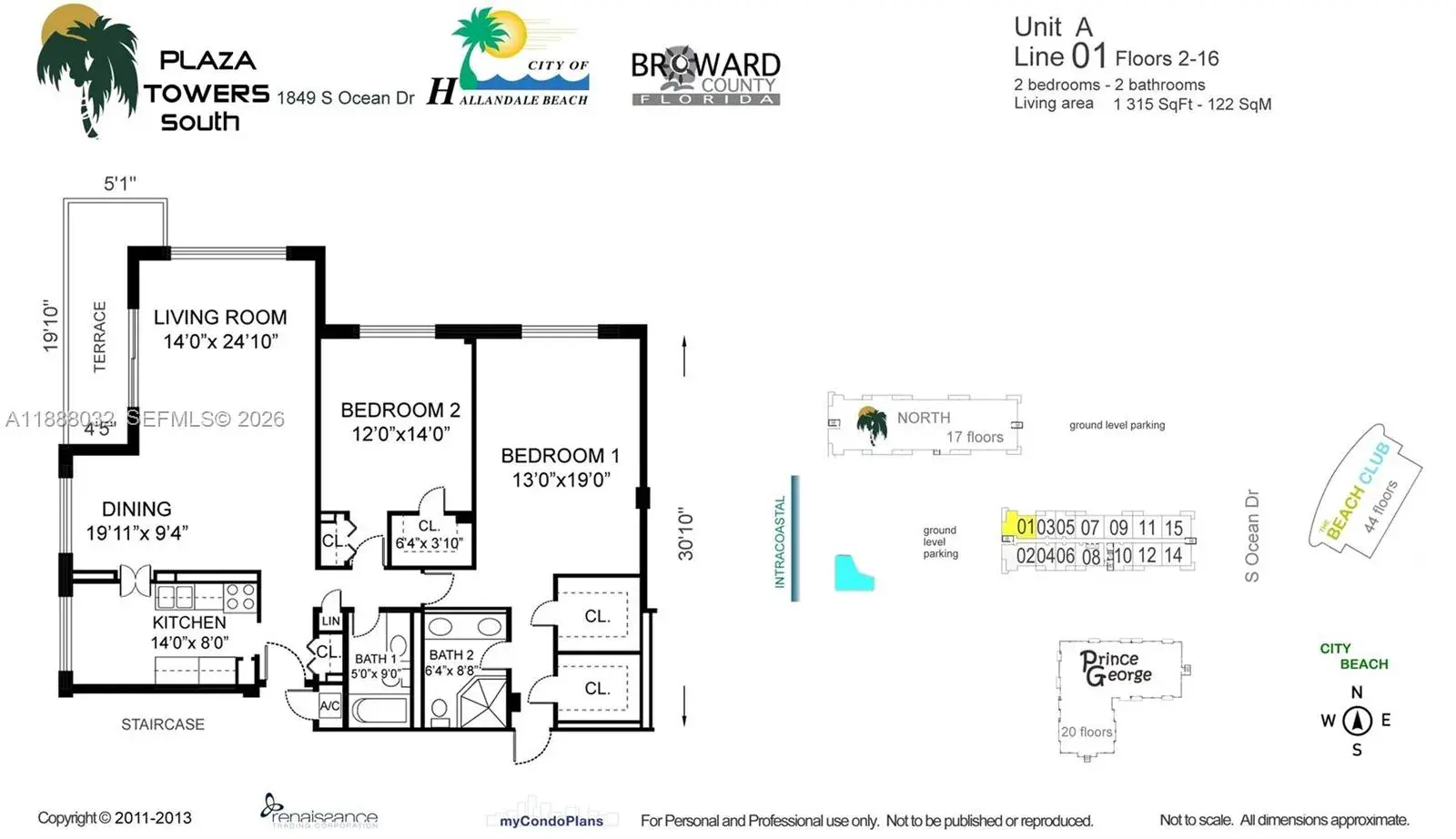 1849 S Ocean Dr, Hallandale Beach FL 33009