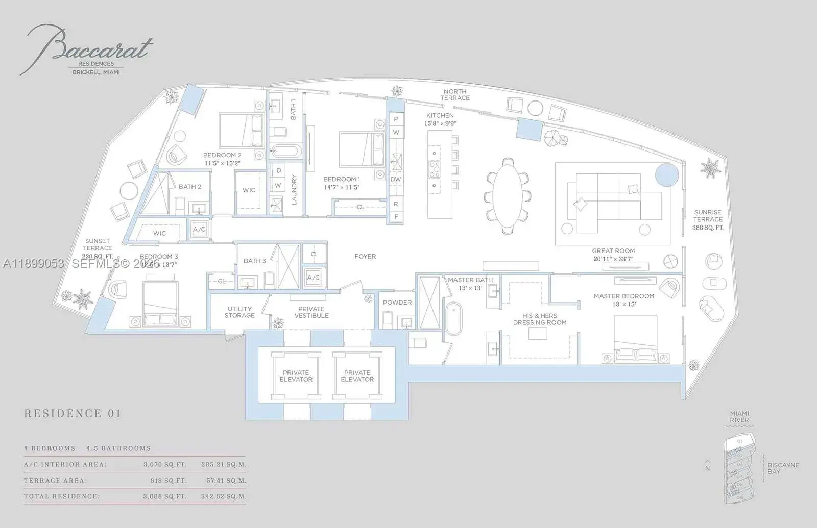 99 SE 5th street # 4301, Miami FL 33131
