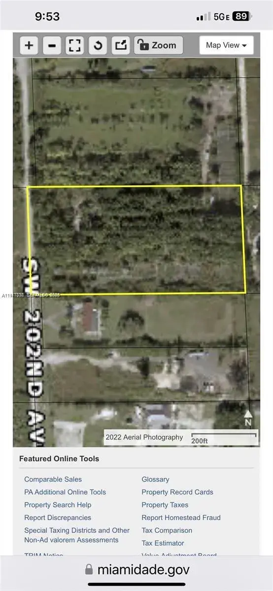 Commercial Land for sale at 12505 SW 202 ave, Miami FL 33196