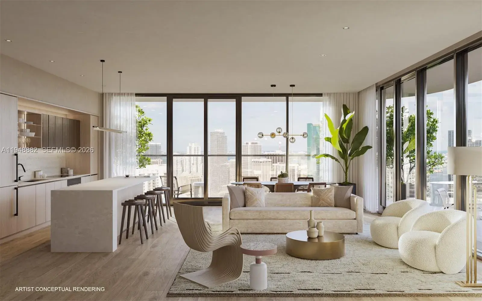 3 bedroom 3 bath Residential for sale at 99 SW 7th St # 3903, Miami FL 33131