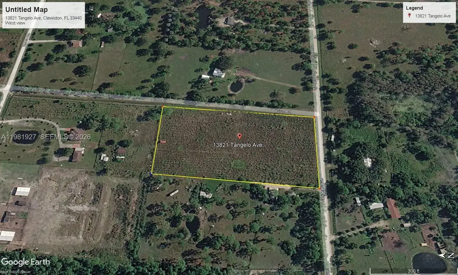 Land/Boat Docks for sale at 13821 Tangelo, Clewiston FL 33440