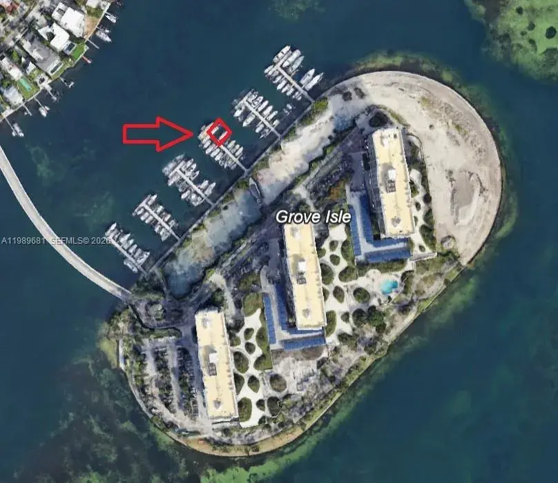 Land/Boat Docks for sale at 4 Grove Isle Drive Slip D-10, Miami FL 33133