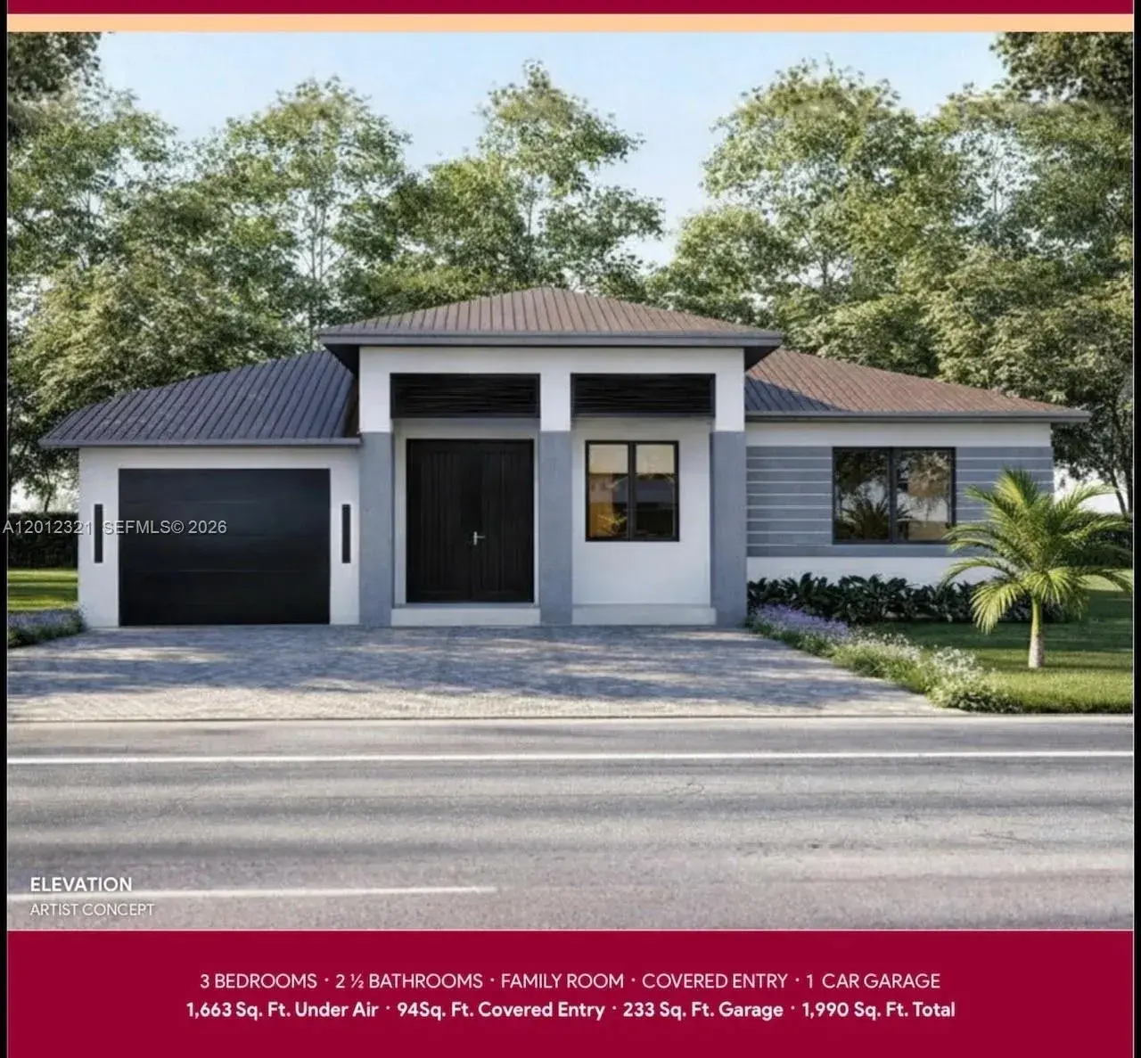 3 bedroom 2 bath Residential for sale at 11919 SW 231 lane, Miami FL 33170