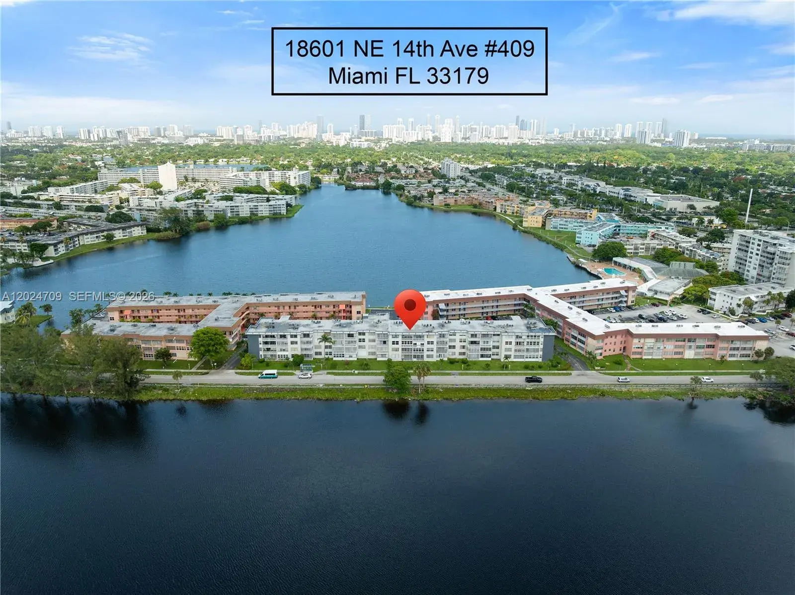 2 bedroom 1 bath Residential Lease for rent at 18601 NE 14th Ave # 409, Miami FL 33179