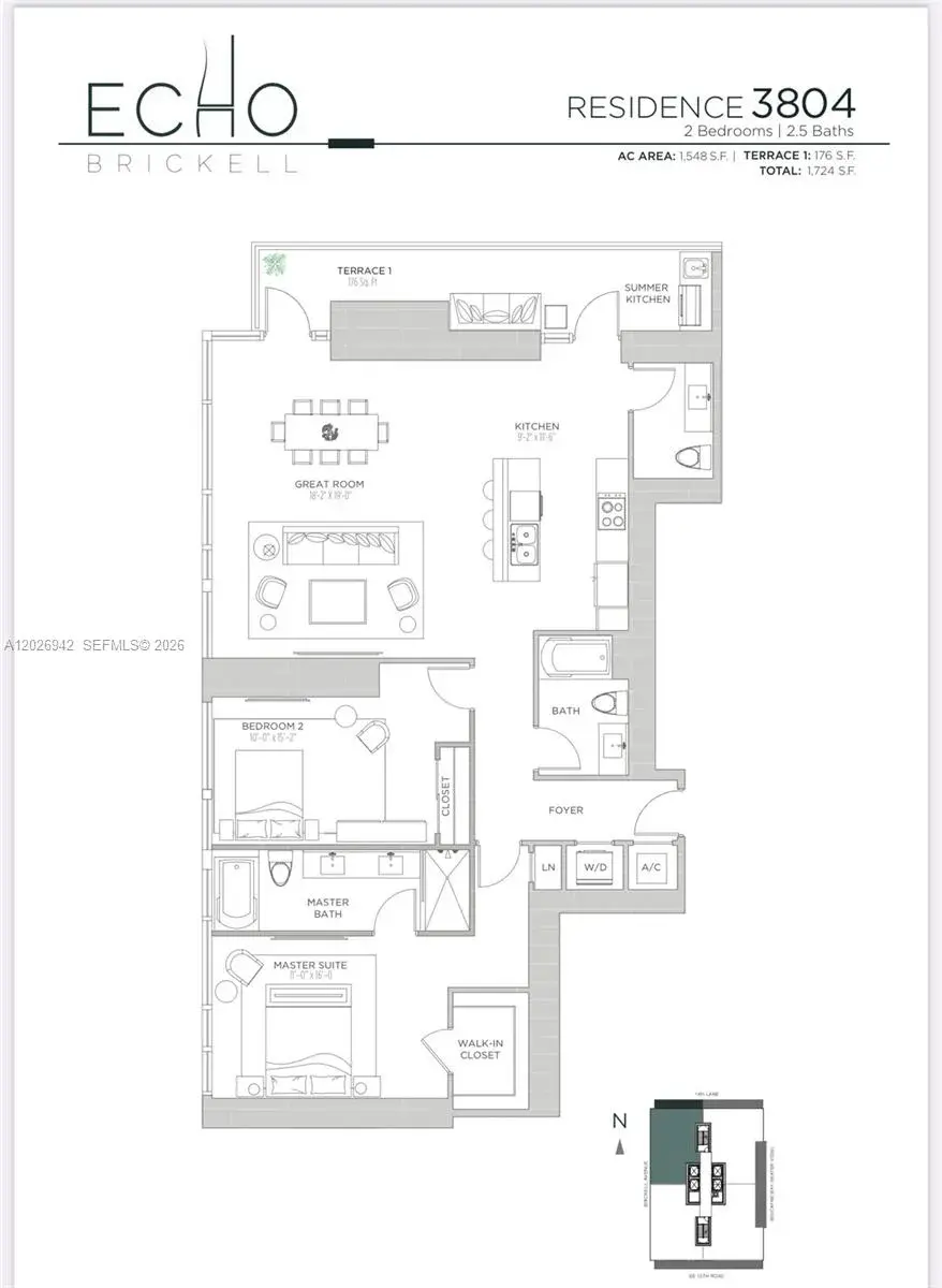 1451 Brickell Ave # 3804, Miami FL 33131