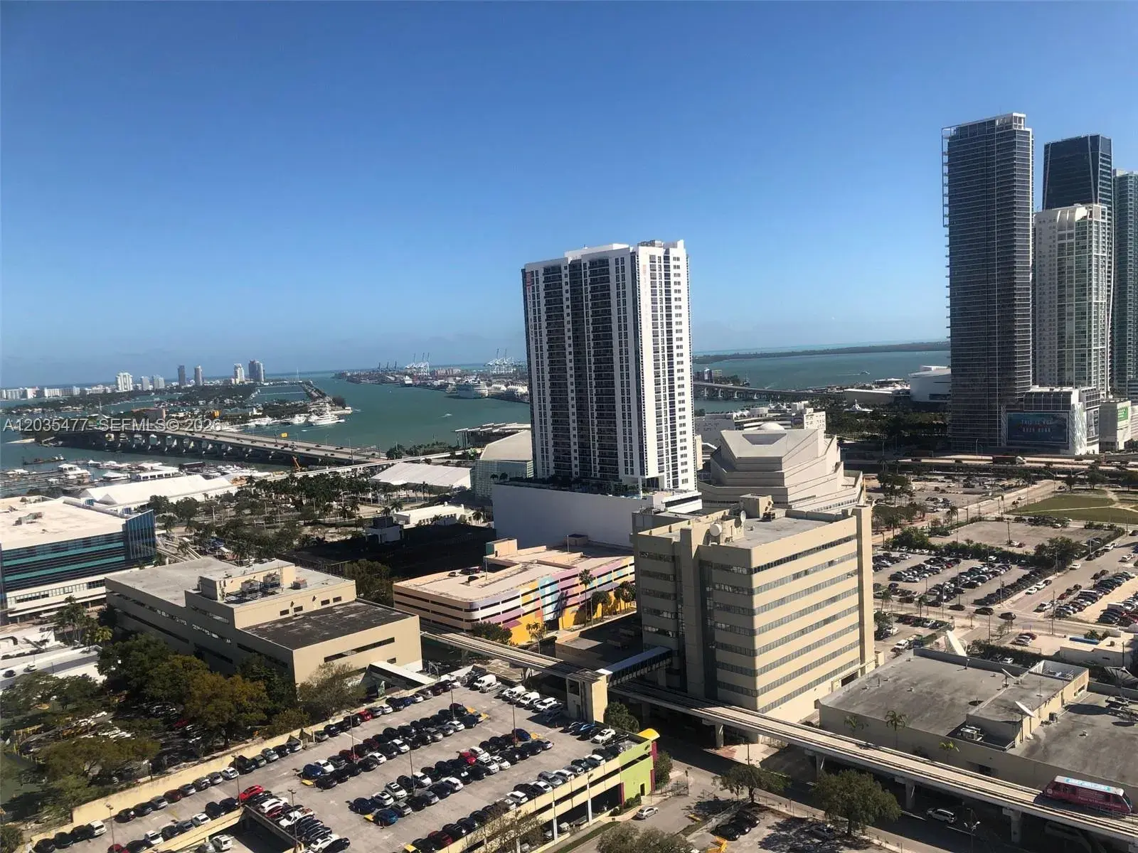 2 bedroom 2 bath Residential Lease for rent at 1600 NE 1st Ave # 2607, Miami FL 33132