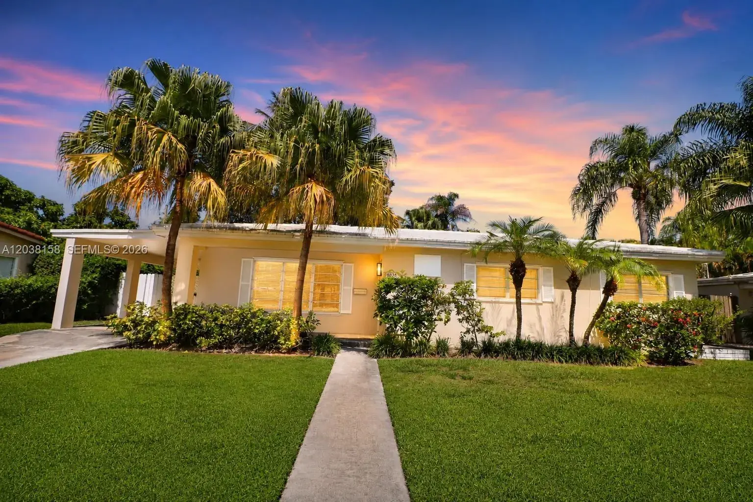 3 bedroom 2 bath Residential Lease for rent at 8025 SW 62nd Pl, Miami FL 33143
