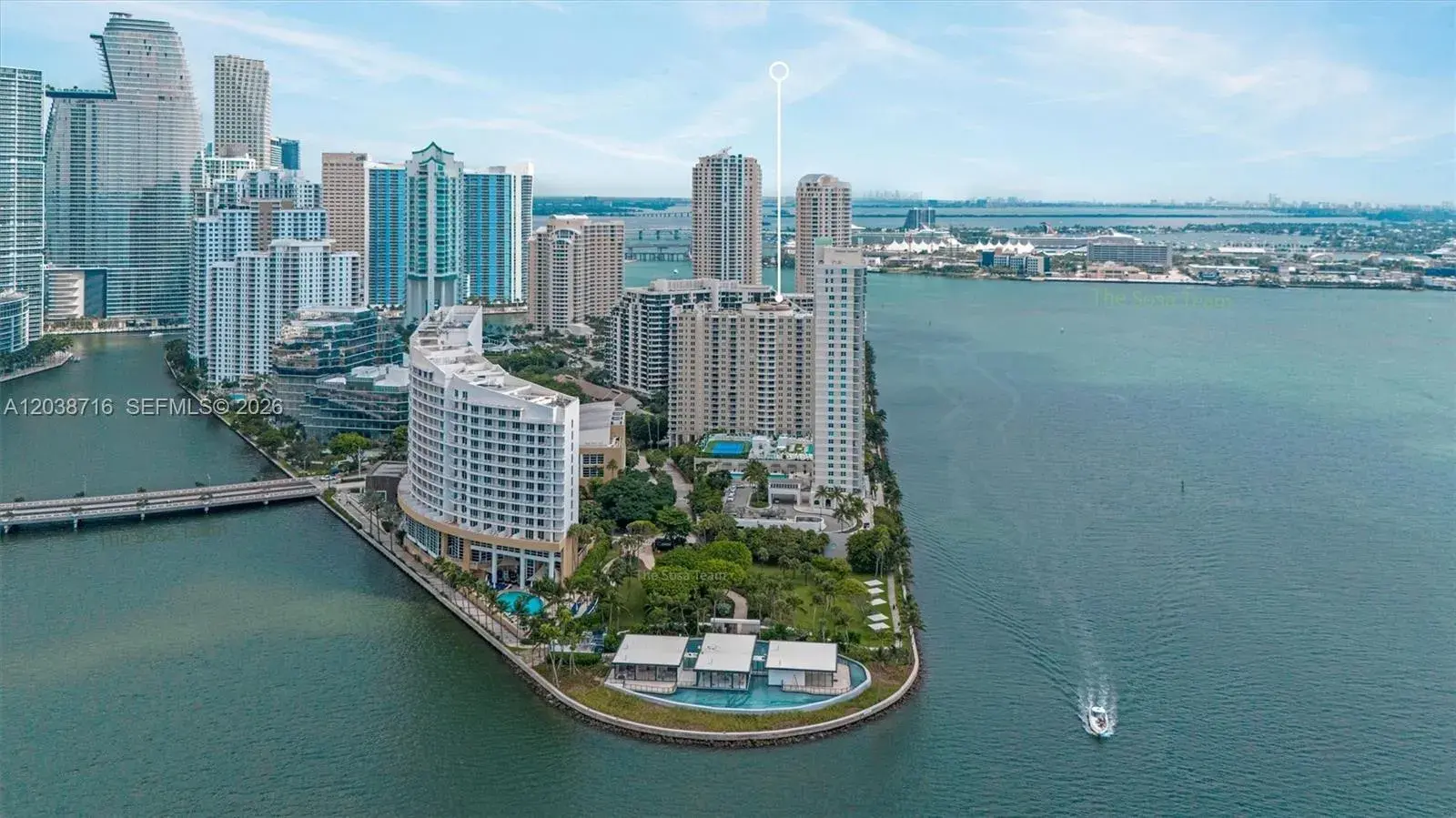 2 bedroom 2 bath Residential Lease for rent at 770 Claughton Island Dr # 2016, Miami FL 33131