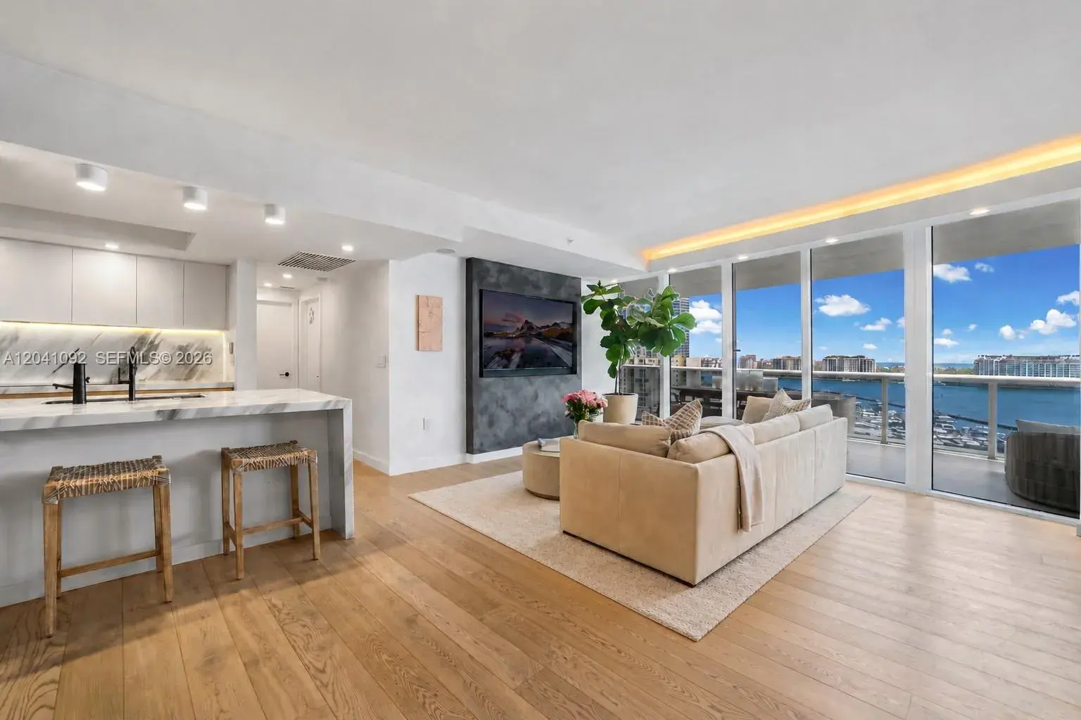 3 bedroom 3 bath Residential Lease for rent at 400 Alton Rd # 1206, Miami Beach FL 33139