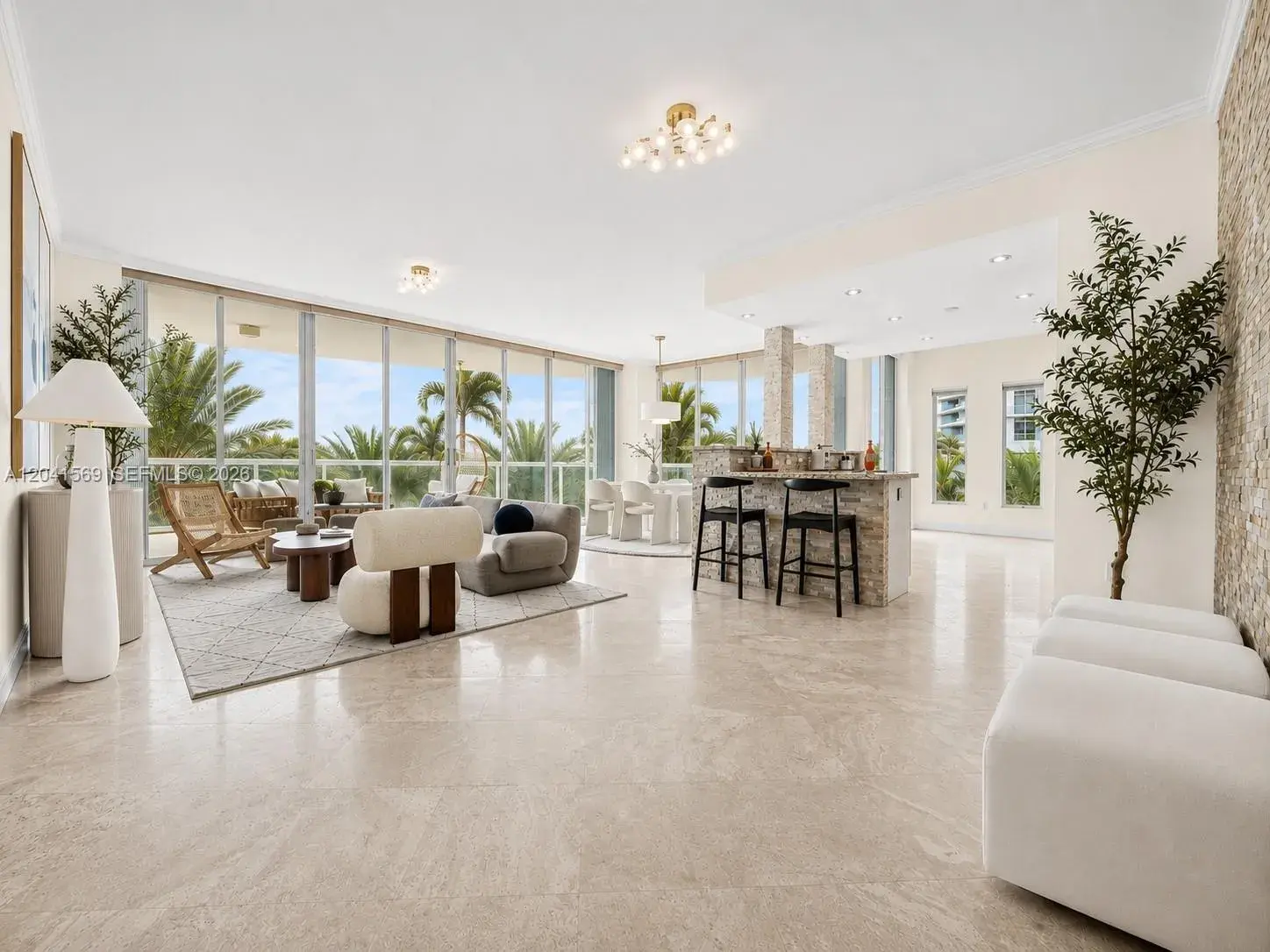 3 bedroom 3 bath Residential Lease for rent at 2645 S Bayshore Dr # 304, Miami FL 33133