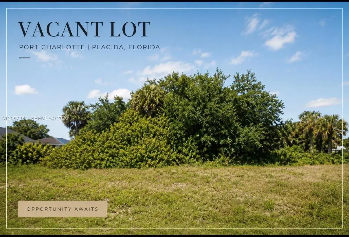 Land/Boat Docks for sale at 99 SEAGRAPE ST, Port Charlotte FL 33954