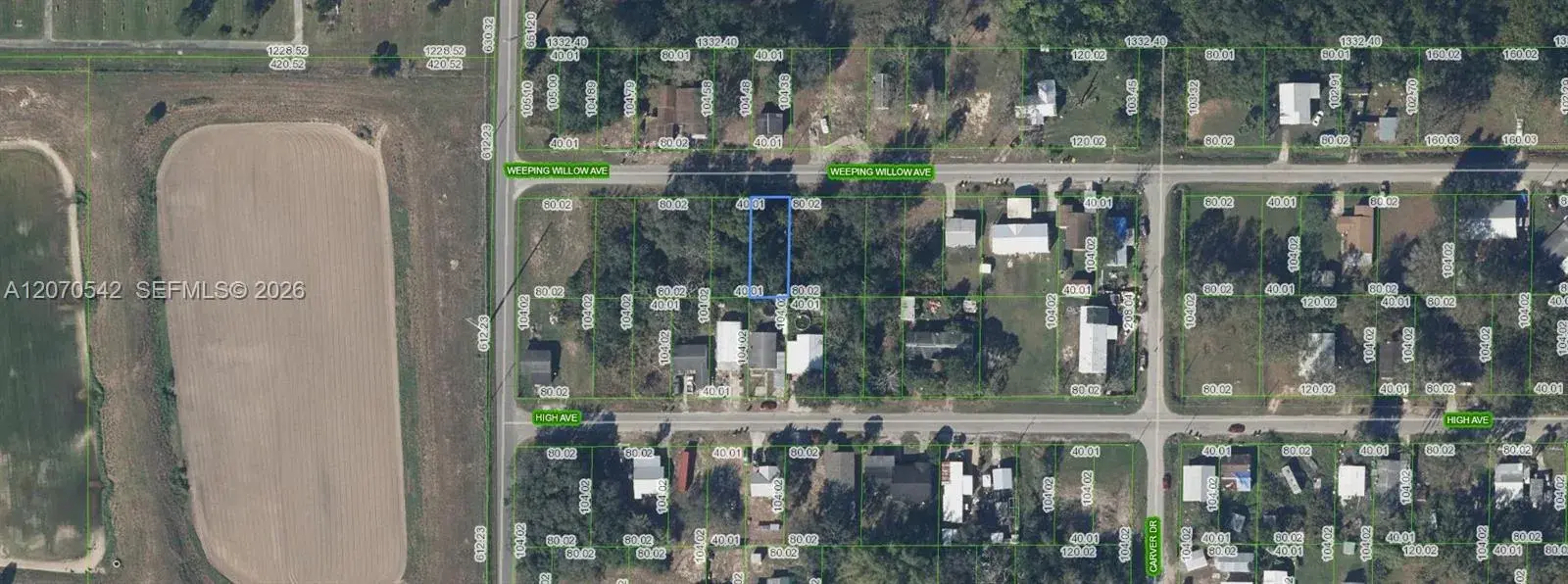Land/Boat Docks for sale at 4527 Weeping Willow, Sebring FL 33870