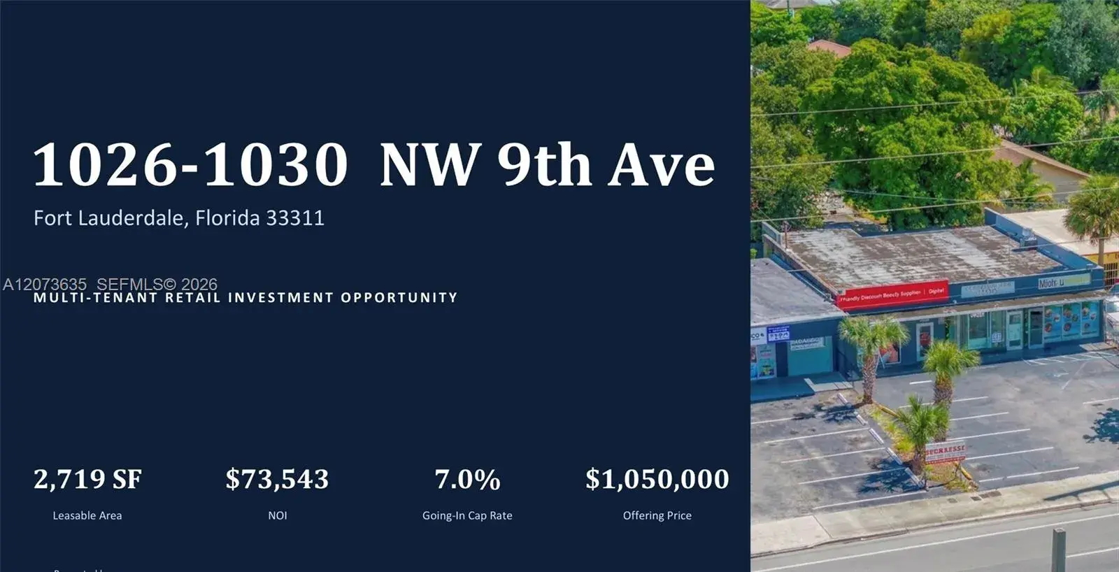 Commercial Sale for sale at 1026 NW 9th Ave, Fort Lauderdale FL 33311