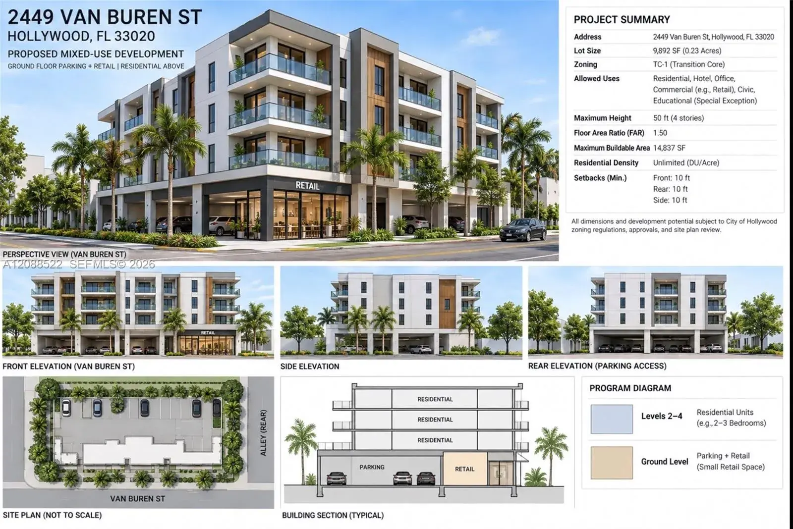 Land/Boat Docks for sale at 2449 Van Buren St, Hollywood FL 33020