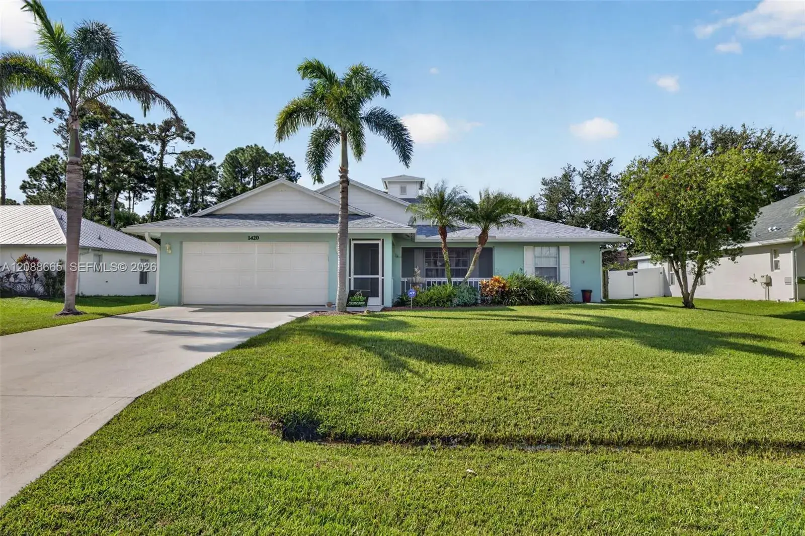 3 bedroom 2 bath Residential for sale at 1420 SW Leisure Ln, Port St. Lucie FL 34953