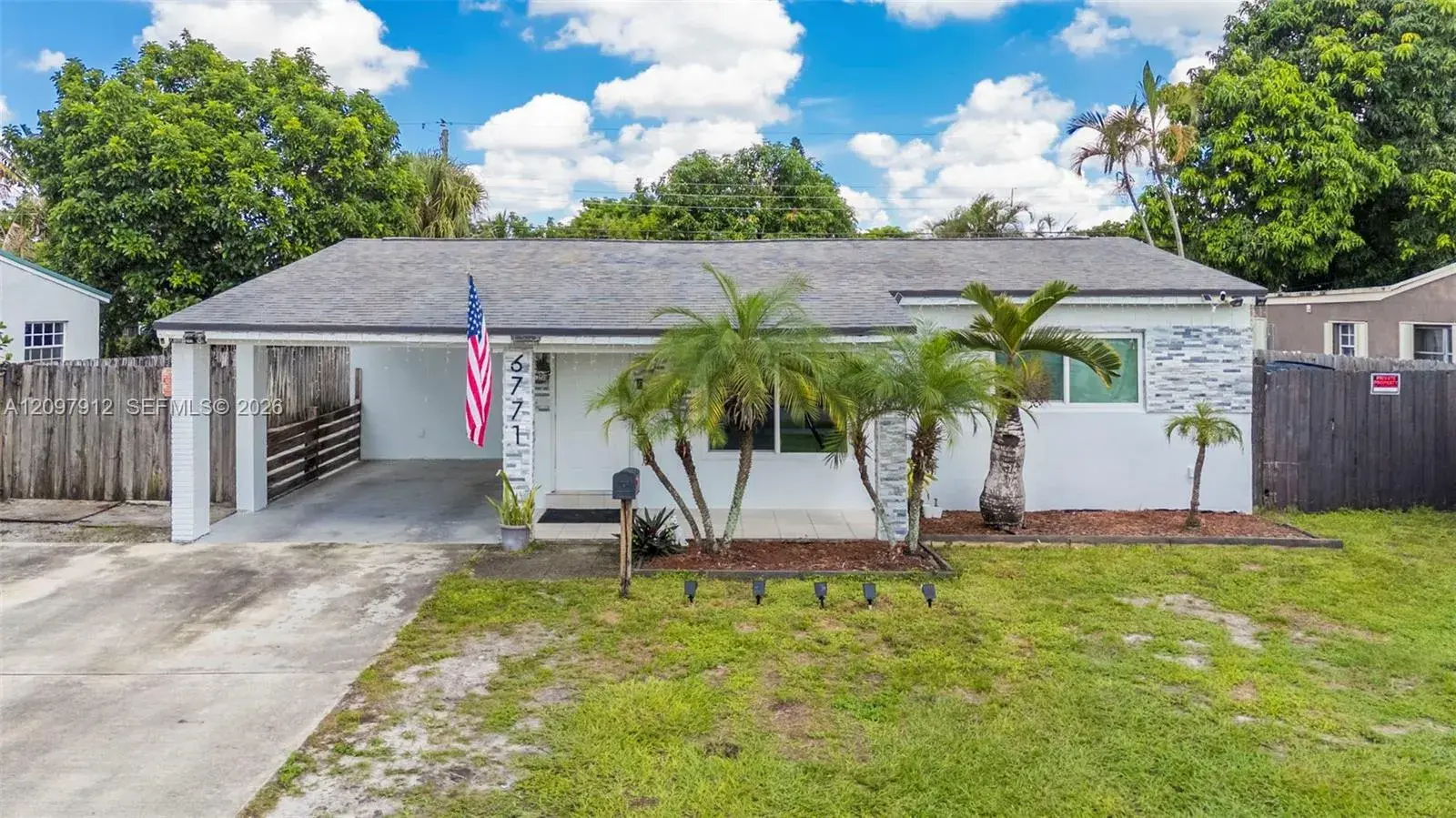 3 bedroom 2 bath Residential for sale at 6771 Harding St, Hollywood FL 33024