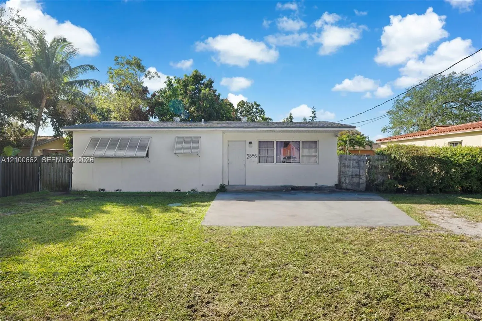 4 bedroom 2 bath Residential for sale at 5886 SW 20th St, Miami FL 33155