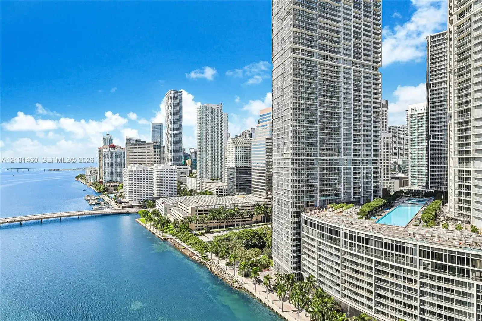 2 bedroom 2 bath Residential for sale at 901 Brickell Key Blvd # 2403, Miami FL 33131